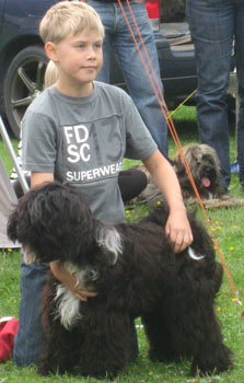Simon och Ozzi -barn med hund